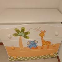 Cassettiera/Fasciatoio Pali Savana, Made in Ital