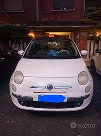 Fiat 500 bianca neopatentati  anno 2009