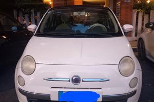 Fiat 500 bianca neopatentati  anno 2009