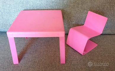 Mattel La Casa di Barbie Sedia e Tavolo vintage