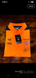 Polo Mclaren Lando Norris Campione autografata 