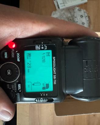 Nikon sb-700 flash speedlight con accessori e scat