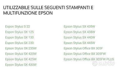 Cartucce epson compatibili 20 pezzi sigillati