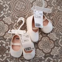 2 scarpine cerimonia neonata h&m 14/15 e 16/17