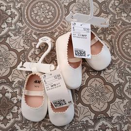 2 scarpine cerimonia neonata h&m 14/15 e 16/17