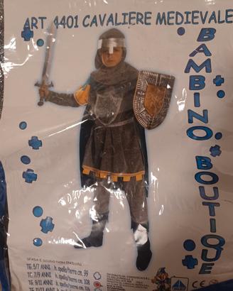 Vestito di carnevale CAVALIERE MEDIEVALE 7/9 anni