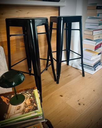 Sgabelli Industrial Design in metallo nero