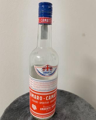 Bottiglia vuota amaro Camatti