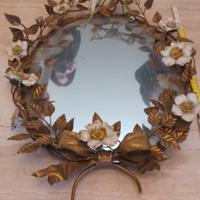 Specchio da parete Tole - Francia anni '50 pezzo u