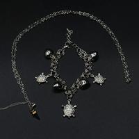 Collana in onice MARLÙ + Bracciale Charm fortuna