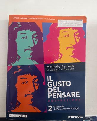 Libro di filosofia “ Il gusto del pensare”