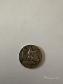 Moneta 5 lire aquilotto 1927