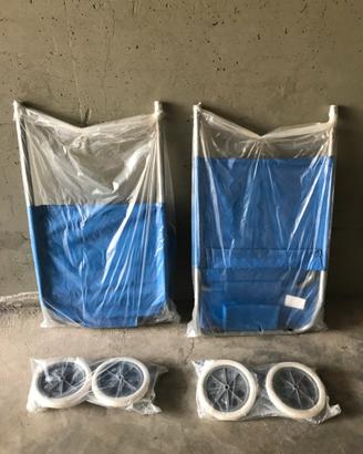 Spiaggine carrello con parasole