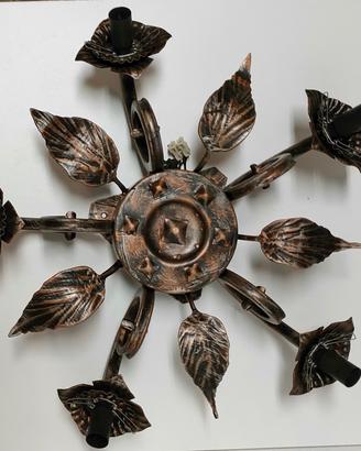 Lampadario e 4 applique da  parete