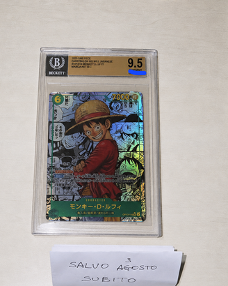BGS 9,5 GEM MINT MONKEY D LUFFY MANGA ALT ART