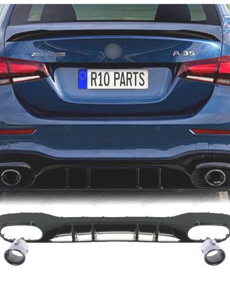 DIFFUSORE MERCEDES CLASSE A V177 SEDAN 18- LOOK A3