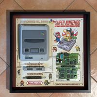 Quadro grid super nintendo snes super famicom