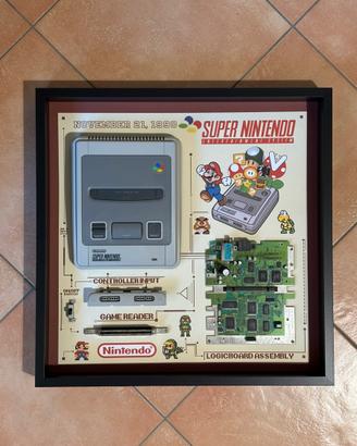 Quadro grid super nintendo snes super famicom