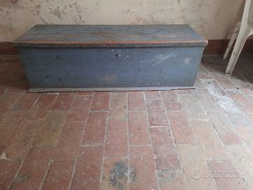 Cassapanca antica legno anni 30/40