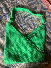 Borsa di lana fatta a mano
