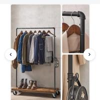 Carrello appendiabiti con ruote 