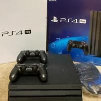 PS4 pro, 2 controllers, base ventilazione