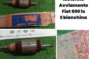 Indotto motorino avviamento Fiat 500 1s Autobianch