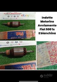 Indotto motorino avviamento Fiat 500 1s Autobianch