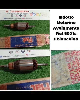 Indotto motorino avviamento Fiat 500 1s Autobianch