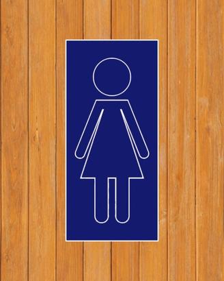 Targhette uomo donna per wc
