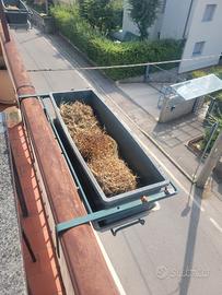 3 fioriere da balcone con supporti in metallo