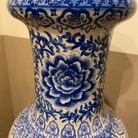 Vaso cinese primi ‘900 - blu su bianco - perfetto