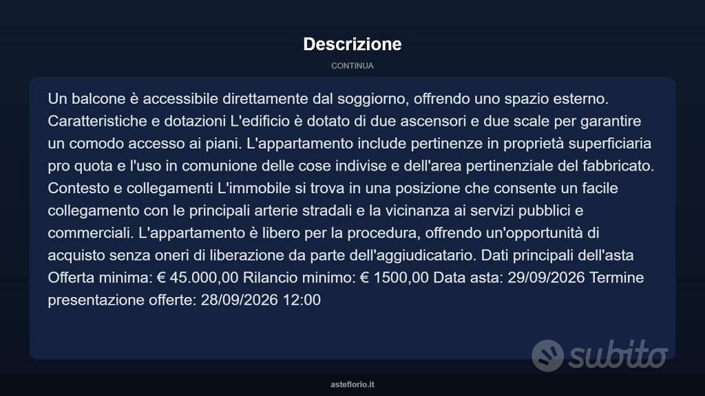 Appartamento – Taranto - Altro