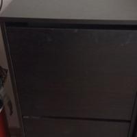 4 Scarpiera Ikea bissa 2 comparti colore noce