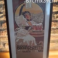 manifesto pubblicitario con cornice