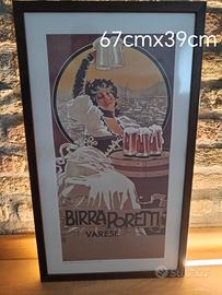 manifesto pubblicitario con cornice