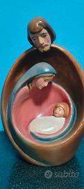 Sacra Famiglia DOLFI 26cm Presepe Legno Val Garden