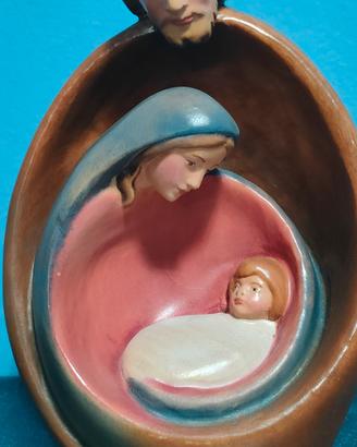 Sacra Famiglia DOLFI 26cm Presepe Legno Val Garden