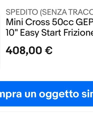 Minimoto 50 cross moto bambini