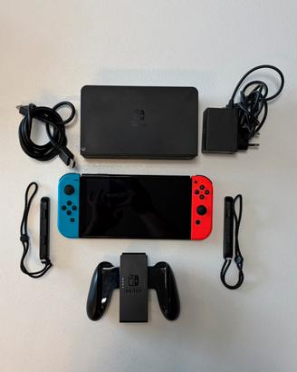 Nintendo switch oled + mario odyssey e accessori