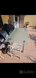 Tavolo in Vetro da pranzo Cucina o Salone 160 x 90