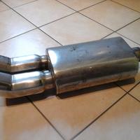 Scarico doppio (vuoto) acciaio inox SIMONI RACING.
