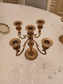 candelabri in ottone 