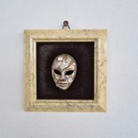 Mini Quadro Maschera Veneziana Stilizzata Strass