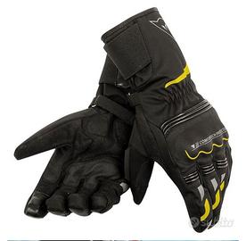 Guanti dainese d-dry long nero e giallo fluo