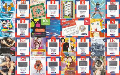 Schede ricariche telefoniche Tim,Vodafone,Wind,Tre