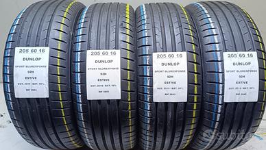 4 GOMME 205 60 16 DUNLOP RIF3843