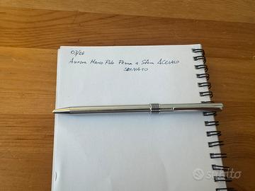 Penna a sfera Aurora Marco Polo acciaio satinato