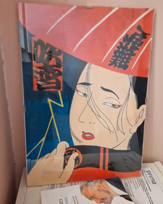 quadro dipinto a mano acrilici su carta 30x42