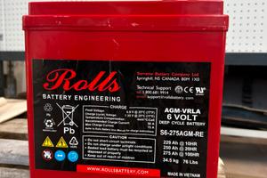 Batteria agm 6V da 275Ah